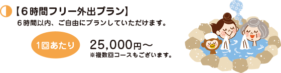 6時間フリー外出プラン